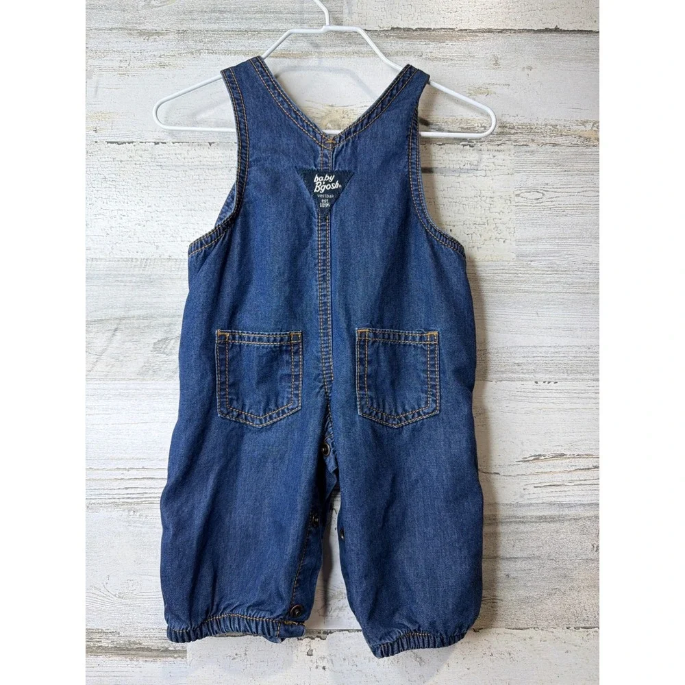 Carter's OshKosh Bundle Boys 3M Blue Construction Denim Organic Workwear